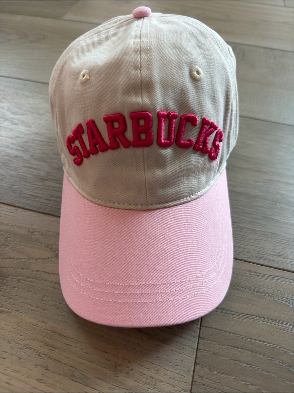 Starbucks Pink Drink Hat Baseball Cap Pink Cream Logo NWT 2026 Adjustable